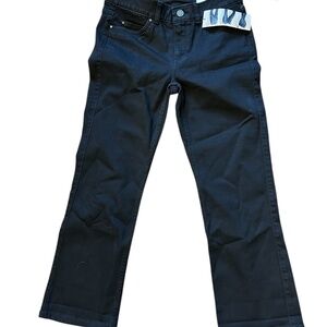 NWT Rafaella Weekend Comfort Stretch Black Capri Travel, Casual Slimming SZ 4